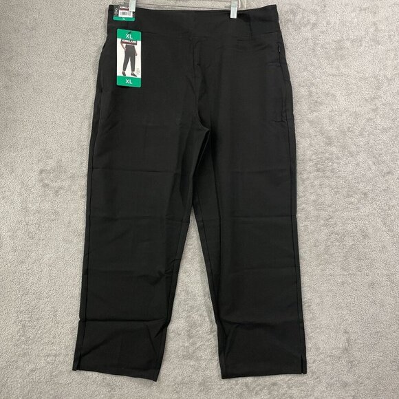 NEW Kirkland Signature Women's XL Black Ankle Dress Pants Polyester - Picture 2 of 9